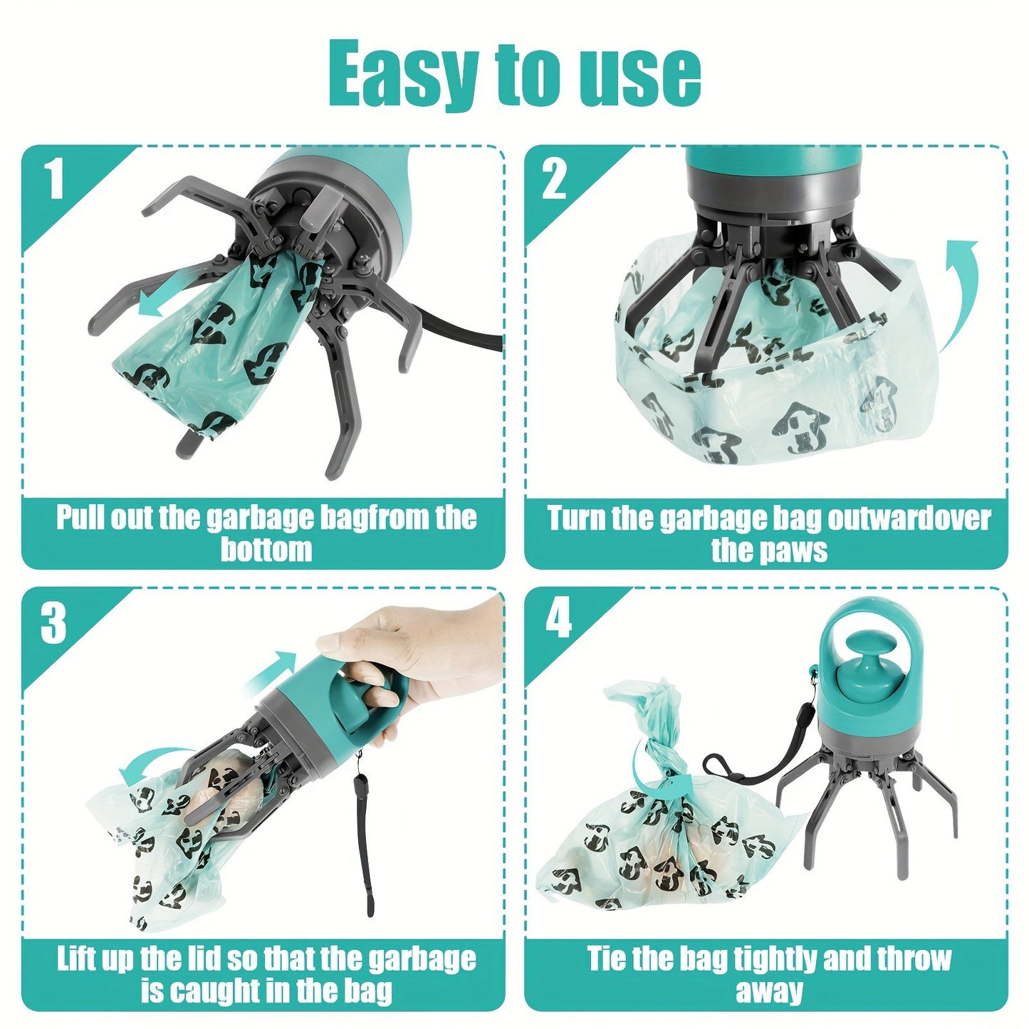 🔥LAST DAY 49% OFF - 🐾Portable Poop Scooper with Bags