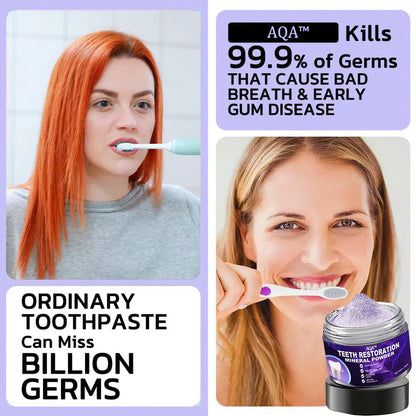 AQA™ Teeth Restoration Mineral Powder🦷(ADA recommended)(🎁Flash Sale - Don’t Miss Out)