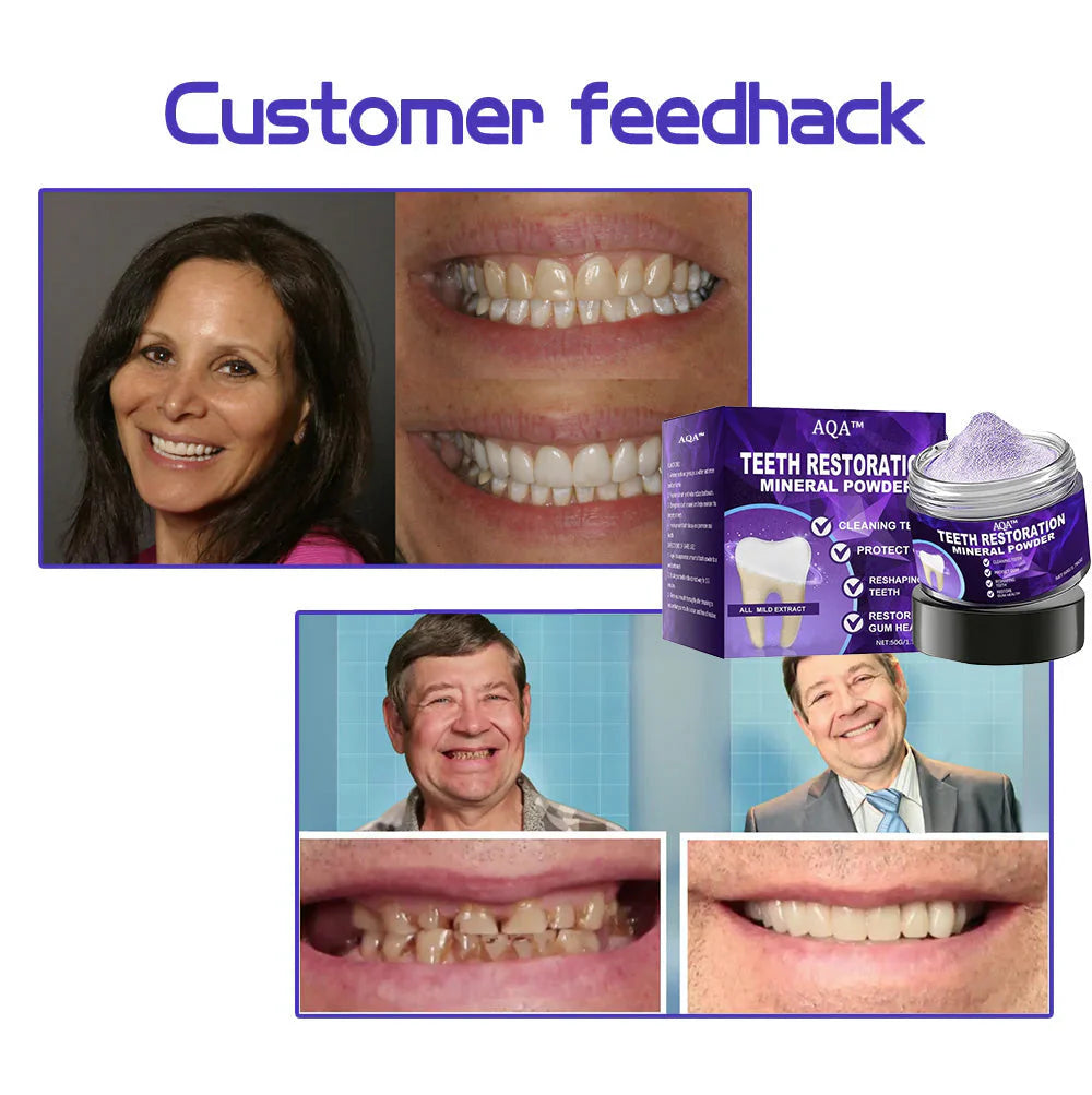 AQA™ Teeth Restoration Mineral Powder🦷(ADA recommended)(🎁Flash Sale - Don’t Miss Out)