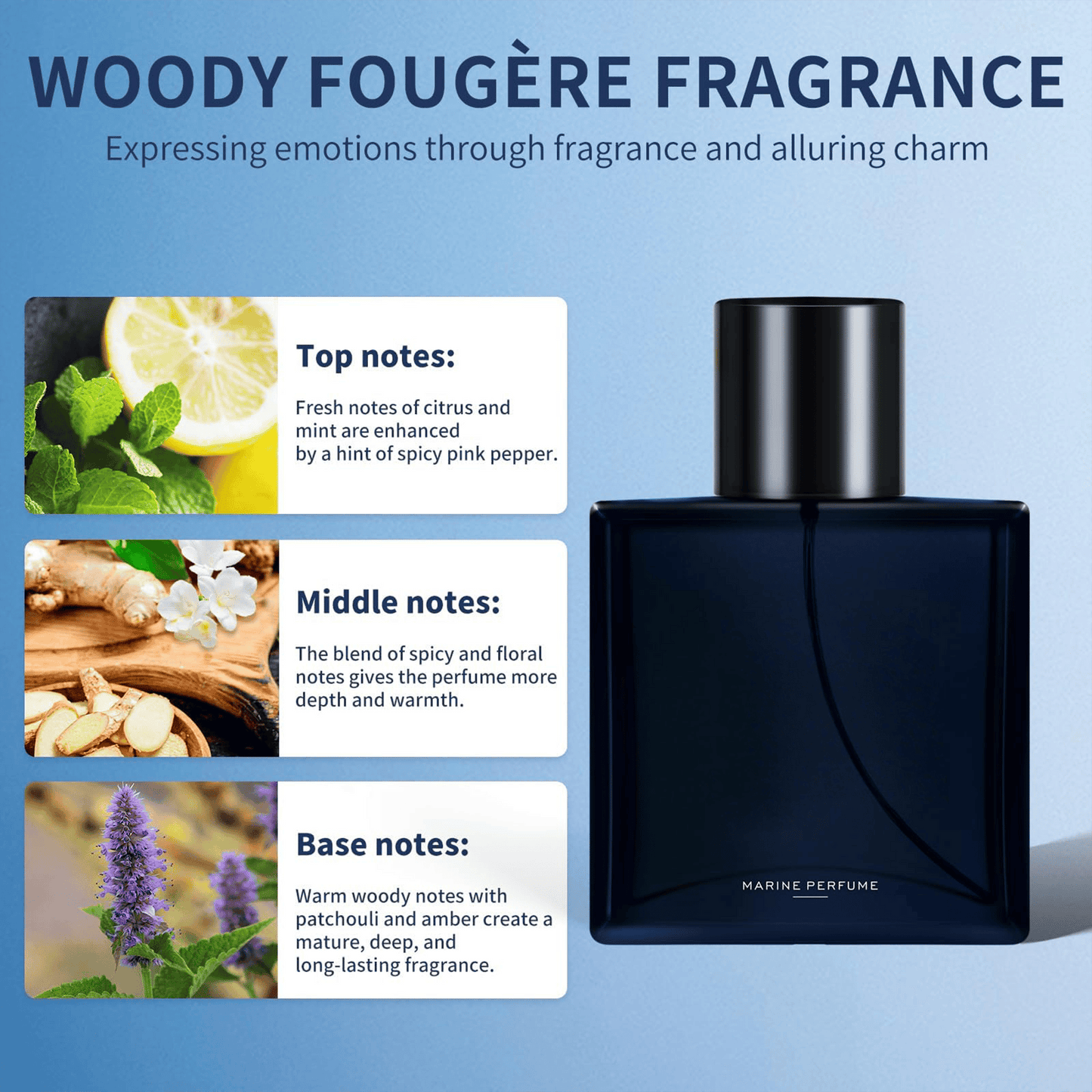 🎁The Best Gifts for Men 🔥Men's Date Night Long‐Lasting Marine Perfume