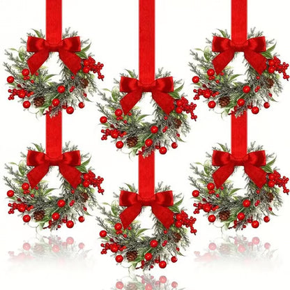 🎄Mini Christmas Wreaths✨Maximum Holiday Magic, Instant Festive Charm & Versatile Decor! 🎀