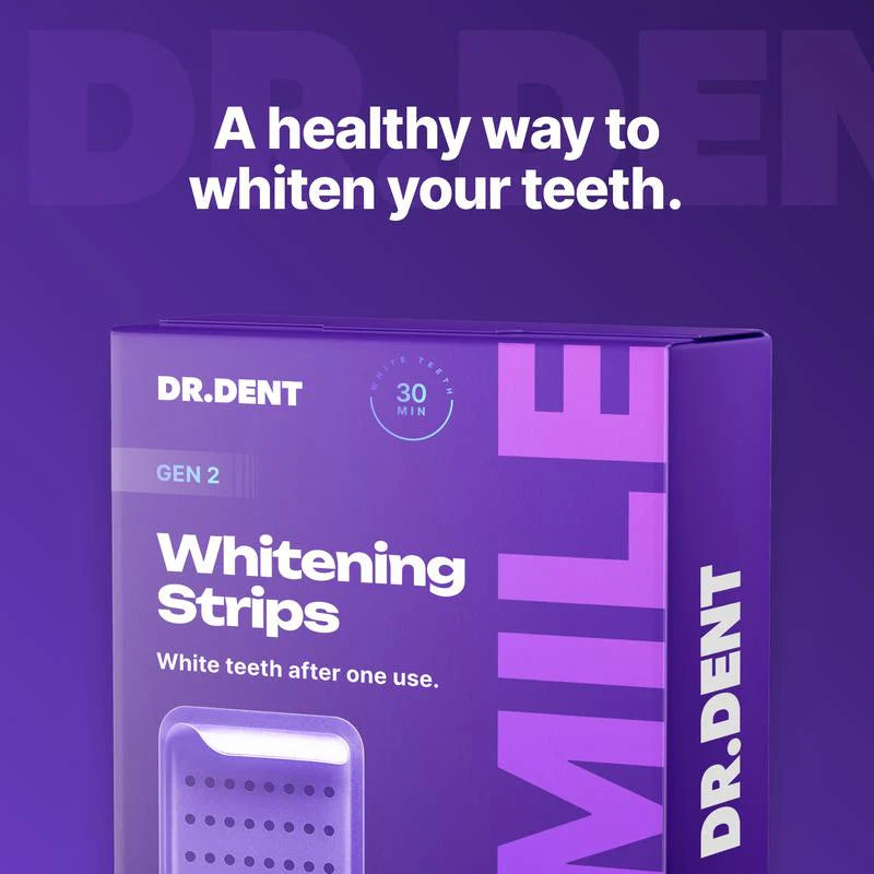 🔥Last Day 70% OFF - ✨DRDENT PURPLE TEETH WHITENING STRIPS - 7/21 WHITENING SESSIONS