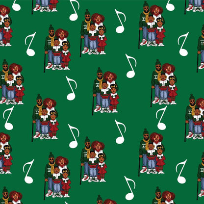 🎄Christmas Sales 50% OFF🎅🏾🤶🏾Home for the Holidays Black Santa Wrapping paper