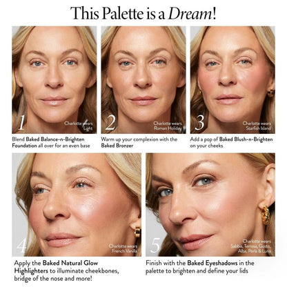 Baked Starter Kit - Tuscan Dreams includes Baked Multicolor Eyeshadow Palette
