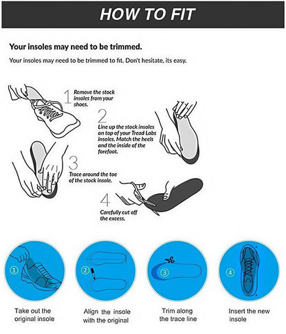 Plantar Fasciitis High Arch Shock Absorbing Insoles