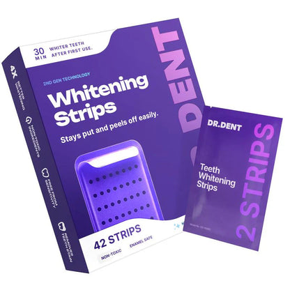 🔥Last Day 70% OFF - ✨DRDENT PURPLE TEETH WHITENING STRIPS - 7/21 WHITENING SESSIONS