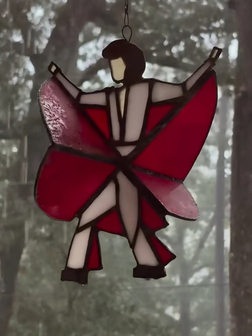 🔥LAST DAY 60% OFF - The Memphis Melody💃🤘 Handmade Stained Glass Spinner