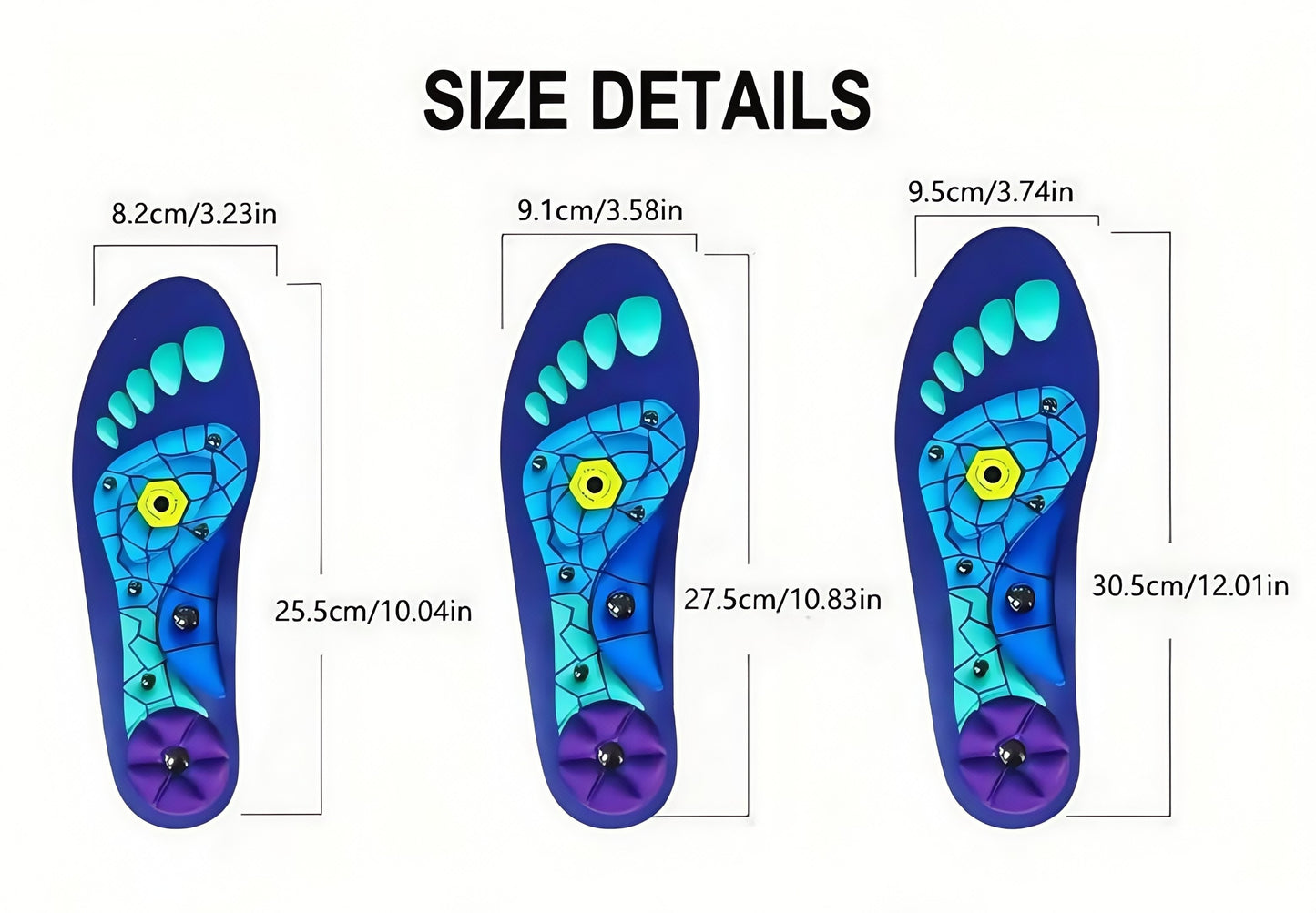 Plantar Fasciitis High Arch Shock Absorbing Insoles