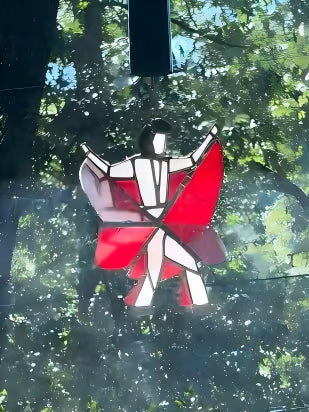 🔥LAST DAY 60% OFF - The Memphis Melody💃🤘 Handmade Stained Glass Spinner