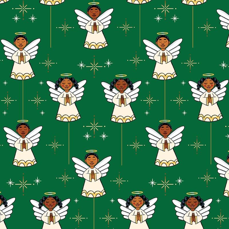 🎄Christmas Sales 50% OFF🎅🏾🤶🏾Home for the Holidays Black Santa Wrapping paper