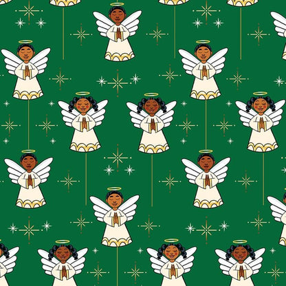 🎄Christmas Sales 50% OFF🎅🏾🤶🏾Home for the Holidays Black Santa Wrapping paper
